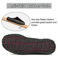 thumbnail image 6 of HOMEHOT Mens Slippers Casual Slip On Memory Foam House Shoes Black Size 11 Male Adult, 6 of 6