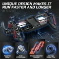 thumbnail image 4 of DEERC Remote Control Car High Speed RC Cars for Kids Adults 1:16 Scale 40 KM/H 4WD Off Road Monster Trucks,2.4GHz All Terrain Toy Trucks with 2 Rechargeable Battery, 4 of 7