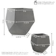 thumbnail image 5 of Sunnydaze Assorted Moondust Concrete Outdoor Planters 2-Count, 5 of 9