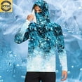 thumbnail image 2 of Fishing Shirts for Men, Mens Hooded Sun Shirt with Mask Long Sleeve UPF 50+ Rash Guards Cooling Light Breathable Hoodies Hiking Swimming Running UV Sun Protection Clothes with Pockets, 2 of 6