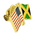 thumbnail image 2 of PinMart's USA and Jamaica Crossed Friendship Flag Enamel Lapel Pin - 1 Piece, 2 of 3