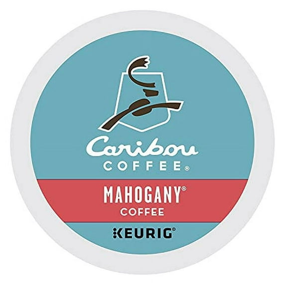 Caribou Coffee Mahogany, Single-Serve Keurig K-Cup Pods, Dark Roast Coffee, 96 Count