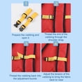 thumbnail image 3 of pitrice 1/2/3/5 Chest Strap Backpack Rope Multicolored Exquisite Fine Workmanship Handily Install Long-lasting Bag Webbing Shoulder Straps Red 1 Pc, 3 of 6