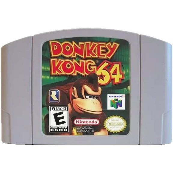 Donkey Kong 64 for Nintendo 64 Games,N64 Donkey Kong Video Game Cartridge Compatible for N64 Games , Fond memories of childhood, Good collectibles, US Version