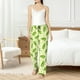 thumbnail image 4 of Balery Green Peas Pantalones de pijama para mujer, pijamas ultraligeros, pantalones de estar por casa-Medium, 4 of 6