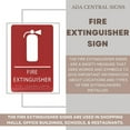 thumbnail image 6 of ADA CENTRAL SIGNS - 6" X9" Fire Extinguisher Sign - ADA Compliant Tactile Graphics Grade 2 Braille Text | Wall Mount Emergency Plastic Signs for Shopping Malls, Office Building, Schools, & Restaurants, 6 of 7