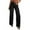 Black, variant on LYMAYTER Women Fashion Jeans Water Washing Versatile Wide Leg Jeans for S-2X High Waisted Strechy Raw Hem Denim Pants