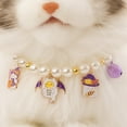 thumbnail image 4 of SSBSM Pet Collar Adjustable Non-Irritation Fade-Resistant Extension Chain Lobster Clasp Design Enhance Atmosphere Resin Halloween Cartoon Pendant Cat Necklace Decor Pet Supplies, 4 of 8