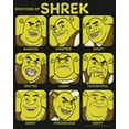thumbnail image 2 of Girl's Shrek Shrek's Emotions Chart  Graphic Tee Black Medium, 2 of 4