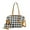 Mustard, variant on Mia K Karlie Tote Multi-Functional Shoulder Bag Plaid Vegan Leather with Wallet