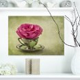 thumbnail image 1 of Design Art - Rose Rouge dans une Tasse et Soucoupe, 1 of 4