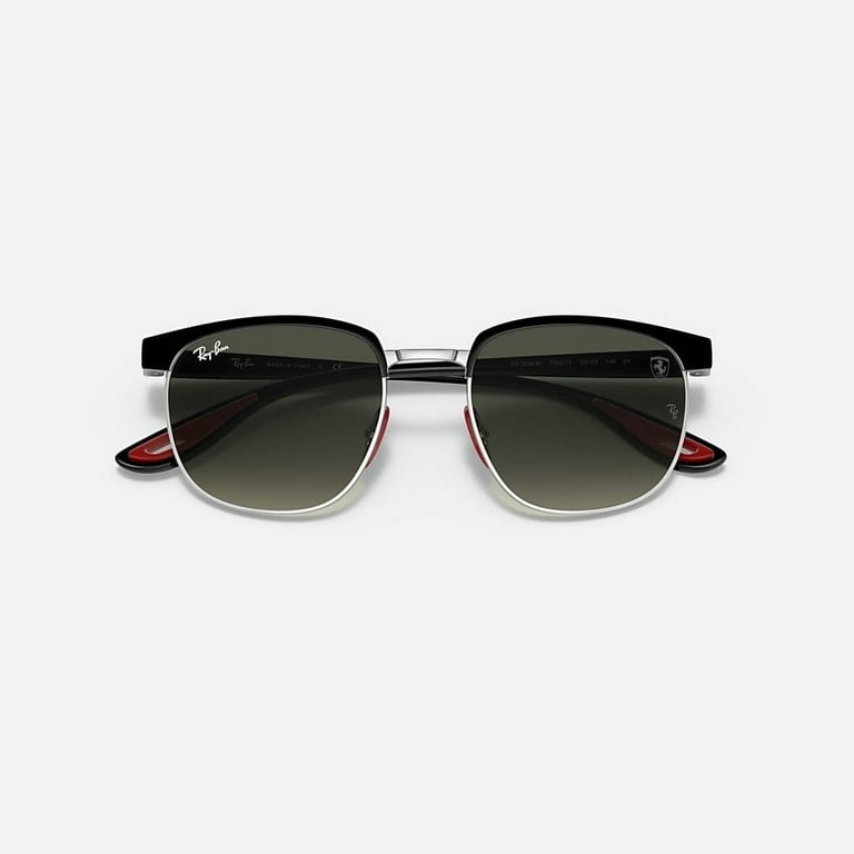 Ray Ban Scuderia Ferrari Grey Gradient Square Unisex Sunglasses