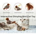thumbnail image 4 of Interactive Chirping Bird Cat Toy，Automatic Chirping Flying Bird Cat Toy,Flapping Bird Cat Toy with Feather Tail,Chirping Bird Cat Toy Flapping Wings with Melody Chaser (1pc), 4 of 8