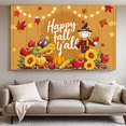 thumbnail image 4 of Colorful Design Happy Fall Banner Scarecrow Decor Happy Fall Y'all Pumpkin Decoration Harvest Theme for Autumn Gathering Thanksgiving Party Home Decoration, 4 of 9