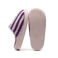 thumbnail image 5 of Domzle Embroidered Womens Mens Slippers Puffy Soft Comfortable Non Slip Slides Winter Indoor Flat Warm House Slippers Pink Wide-5.5, 5 of 5