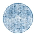 thumbnail image 3 of Unique Loom Brighton Collection Area Rug - Bushwick (3' 3" Round Blue/Ivory), 3 of 7