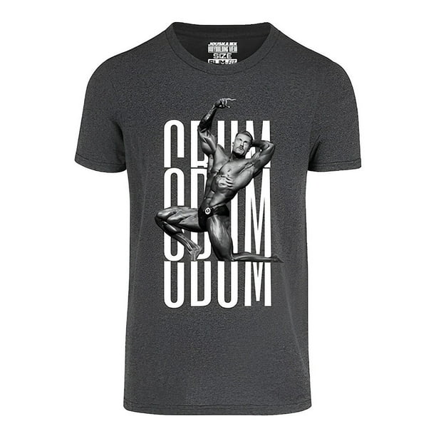Playera Jouska Mx Deportiva Bodybuilding Gym Estampada Daddy Cbum Talla M Gris Oxford