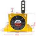 thumbnail image 2 of GT36 G 3/8'' Pneumatic Turbine Vibrators, Silent Golden Industrial Turbine Vibrator for hopper, Pneumatic Ball Vibrators With Silencer and Connector, 2 of 12