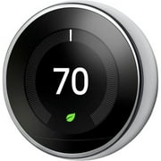 Google T3007ES-R1 Smart Programmable Wi-Fi Thermostat, Silver (Used - Blemished)