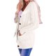 thumbnail image 3 of Suéter de Punto de Larga para Mujer, Otoño 2025, Cárdigan Abierto con Botones, Prenda Exterior Holgada Crema L, 3 of 9