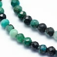 thumbnail image 3 of 10strands Natural Chrysocolla Beads Strands Faceted Round 3mm Hole: 0.6mm about 139pcs/strand 14.96 inch(38cm), 3 of 3