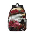 thumbnail image 1 of Disketp Eagle With Hat And Roses Mochila Escolar de 15 Pulgadas, Mochila Ligera para Estudiantes, Viajes y Trabajo, Cómoda y Resistente para el Uso Diario, 1 of 6