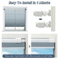 thumbnail image 5 of Keego Cellular No Drilling Blind for Window Honeycomb Cordless Window Blinds Easy Installation Heat Insulating Noise Reducing Window Shades Semi-Blackout Steel Blue, 27.5"w x 48"h, 5 of 8