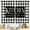Black White Plaid, variant on Farmhouse Kitchen Curtains Country Rustic Kitchen Window Curtains Over Sink Flower Leaves Small Short Cafe Curtains Buffalo Plaid Bathroom Window Treatment Tier Curtains 2 Panels (27.5x39 Inch)