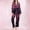 Black, variant on FDGIU ‌‌‌‌Women's Long Sleeve Pajama Set - 2 Piece Button Down Sleepwear S-XXL