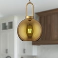 thumbnail image 7 of PD601608AGCP-Alora Lighting-Soji - 1 Light Pendant-12.5 Inches Tall and 7.88 Inches Wide-Aged Gold Finish-Copper Glass Color   -Traditional, 7 of 7