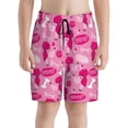 thumbnail image 2 of Cauagu Poodle Dog Print Swim Trunks for Men,Youth Boys Swim Shorts Compression Liner Beach Shorts Boys' Swimming Shorts 7-20 Years Bathing Suit-Large, 2 of 7