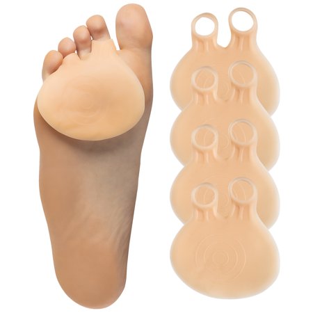 ZenToes Double Loop Gel Metatarsal Foot Pads 4 Pack Ball of Foot Cushions