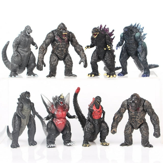 Figura de anime de la colección de juguetes modelo King Kong Godzilases