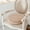 Khaki, variant on HOARBOEG Round Solid Color Seat Cushion, 17.72*17.72in Soft Non-Slip Chair Cushions Premium Polyester Seat Pad for Office , All-Season Comfort