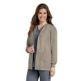 thumbnail image 1 of Landau Veste de Blouse Médicale pour Femmes à 4 Poches : Coupe Classique Décontractée, Col Rond, Boutons Pression devant et Poignets en Tricot 7525, 1 of 1