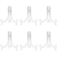 thumbnail image 1 of RHCXCYTJ Acrylic Easel Stand, 2 Clear Acrylic Easels Display Stands,Easel, Display Stand, Card Frame, Picture Frame Used for Bookstore Wedding Banquets and Parties (6 Inches), 1 of 3