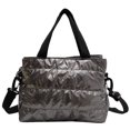 thumbnail image 1 of Bolsos acolchados de algodón para otoño e invierno, bolso acolchado de moda para mujer, a rayas para fiesta, 1 of 8
