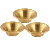 PAMINGONO Dipping Bowls Golden Stainless Steel 3Pcs Clean Design for Restaurant