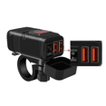thumbnail image 2 of Cargador Doble Usb Para Motocicletas Con Voltímetro 12v, 2 of 4