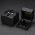 thumbnail image 7 of King Will Men's Black Signet Rings Tungsten Biker Band Ring For Men Thumb Pinky Polished Classic Plain Wedding Statement Promise Ring for Him Size 13, 7 of 7