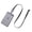 Silver, variant on Xirurus Vertical Style Aluminum Alloy ID Name Card Case Business Work Card Badge Holder with Lanyard, Black