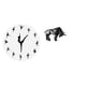 thumbnail image 1 of Reloj de pared,Reloj de pared con bailarina,reloj decorativo colgante.,Relojes de pared silenciosos Reloj decorativo de tiempo silencioso,Estatua del toro,Estatua de, 1 of 8