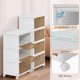 thumbnail image 5 of Contenedores de almacenamiento Cabinet VECELO de 3 niveles apilables con ruedas, 5 of 7