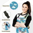 thumbnail image 2 of Unicorn Rainbow Cloud Star 5 Pcs Kitchen Set Heat Resistant Oven Mitts and Non-Slip Pot Holders with Adjustable Cooking Apron, 2 of 6