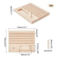 Wooden Quilting Ruler Rack DIY Spool Holder Rack Storage Organizer
