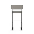 thumbnail image 4 of Amisco Everly 30 In. Bar Stool - Silver Grey Polyester / Black Metal, 4 of 9