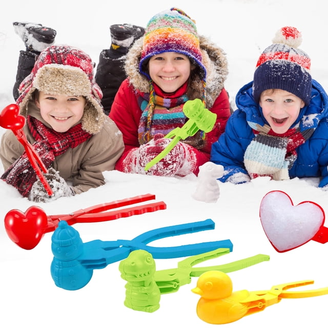 Snow Snowball Maker Clip Maker Shaped Snow Sand Tool Winter Kids Outdoor Toys Set