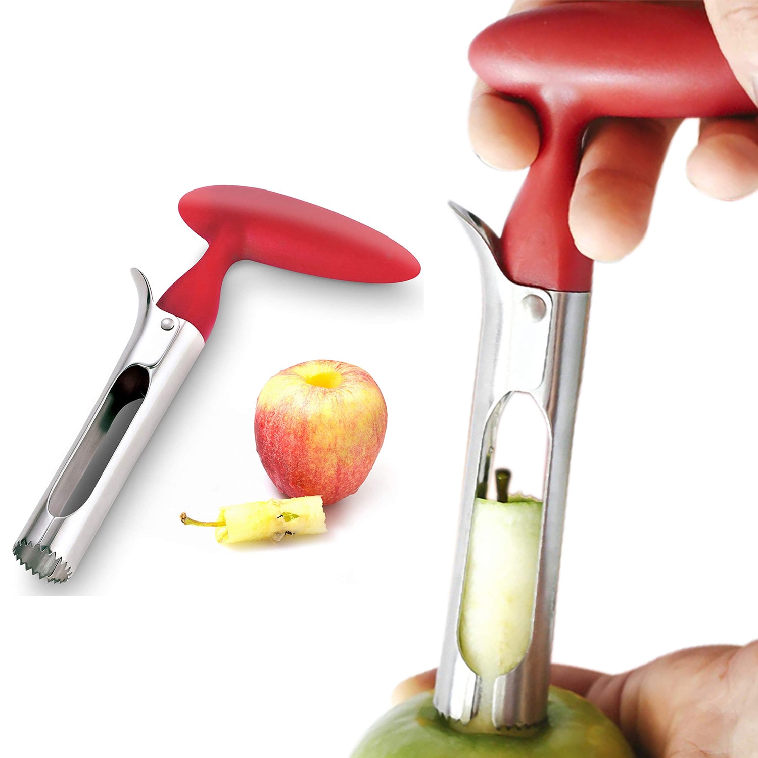Stainless Steel Premium Apple And Fruit Corer Remover - image 4 of 6