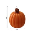 thumbnail image 2 of Pumpkin Shaped Candle Halloween Pumpkin Decor Fall Pumpkin Decor Decorative Candle for Home Halloween Party Table Decor Seasonal Home Accent 1 Count, 2 of 7