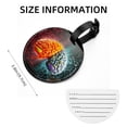 thumbnail image 5 of Mathematical Engineering 2pcs PU Leather Round Bag Tags Suitcase Handbag Tags with Privacy Cover and Name ID Tag for Travel Luggage, Handbags, Backpacks, School Bags, 5 of 6